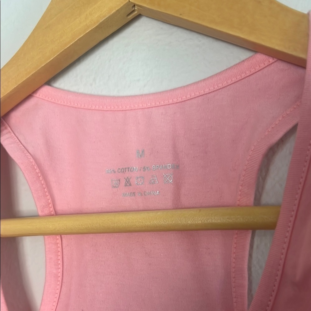 Vibrant Pink Women's Tank Crop Top - Picture 3 of 5